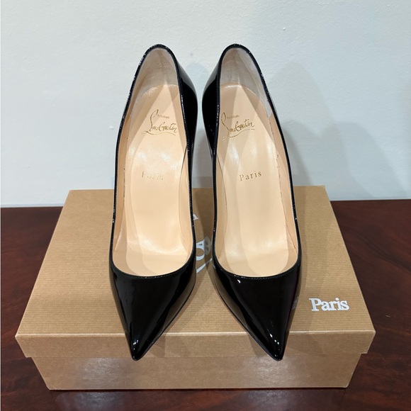 Louboutin Black Patent Pigalle Follies 39 - Picture 2 of 8
